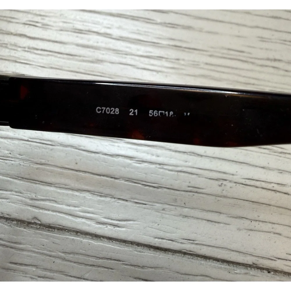 Cole Haan C7028 Full‎ Rim Rectangular Classic Tort Sunglasses. Unisex. Outdoor.